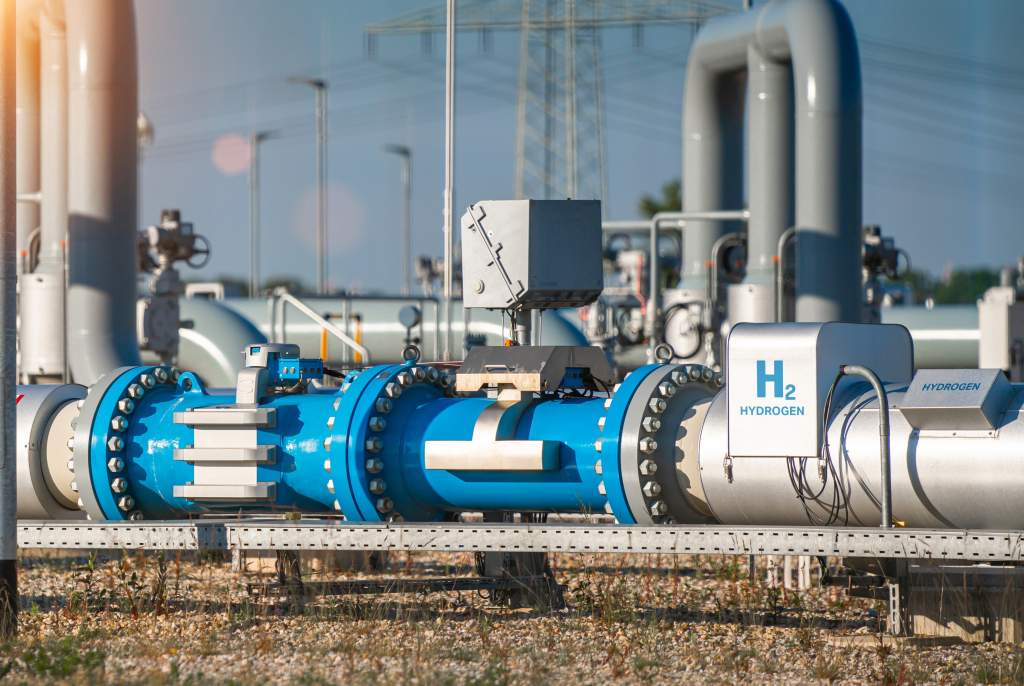 Hydrogen pipeline used for industiral heat
