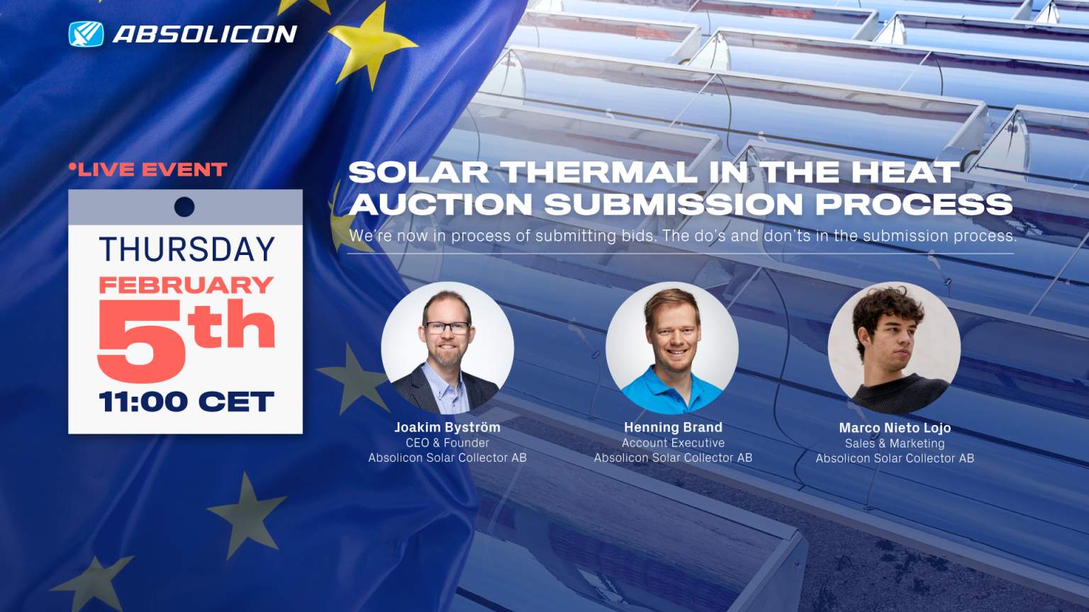 Online event February 5: Solar Thermal in the Heat Auction submission ...
